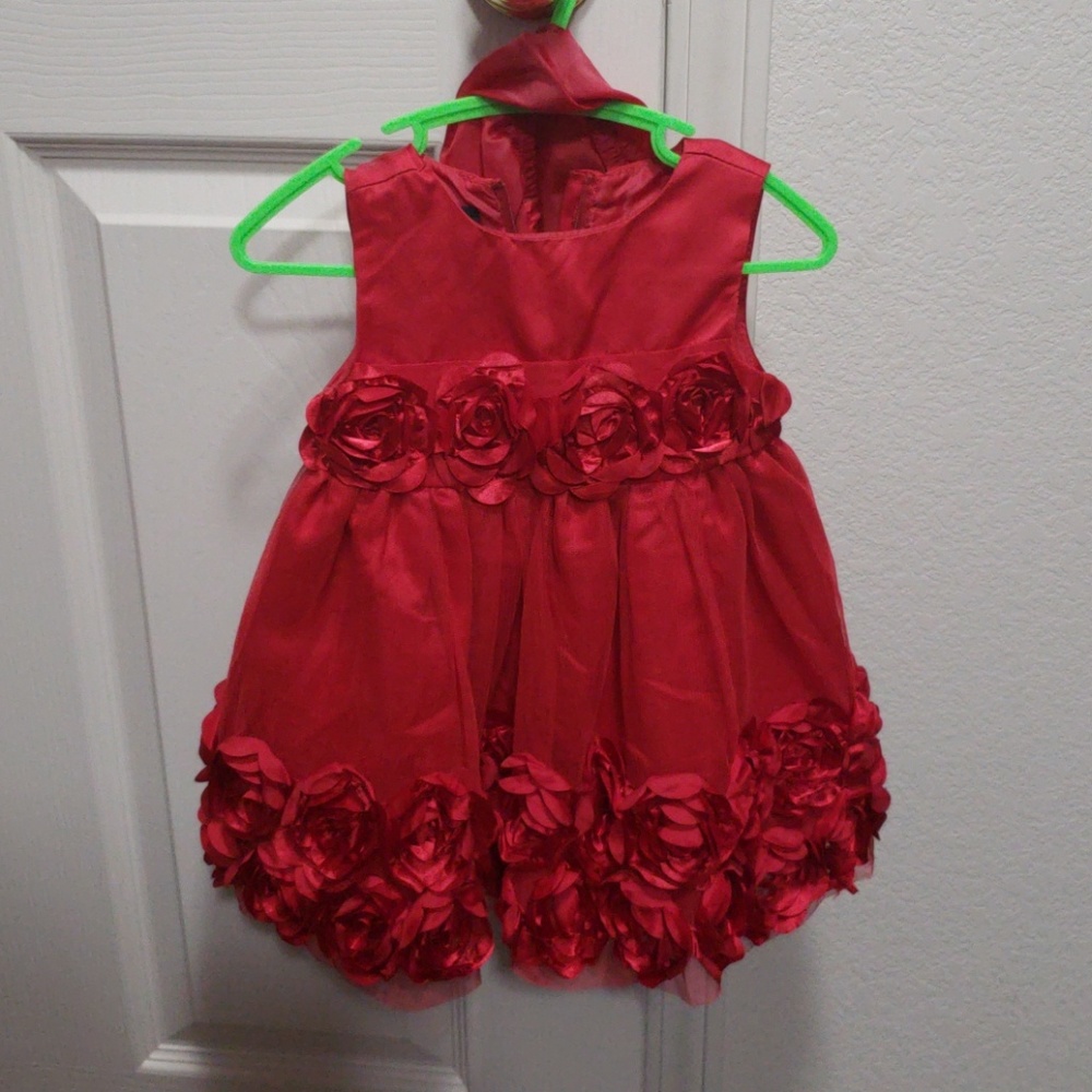 Red formal dress